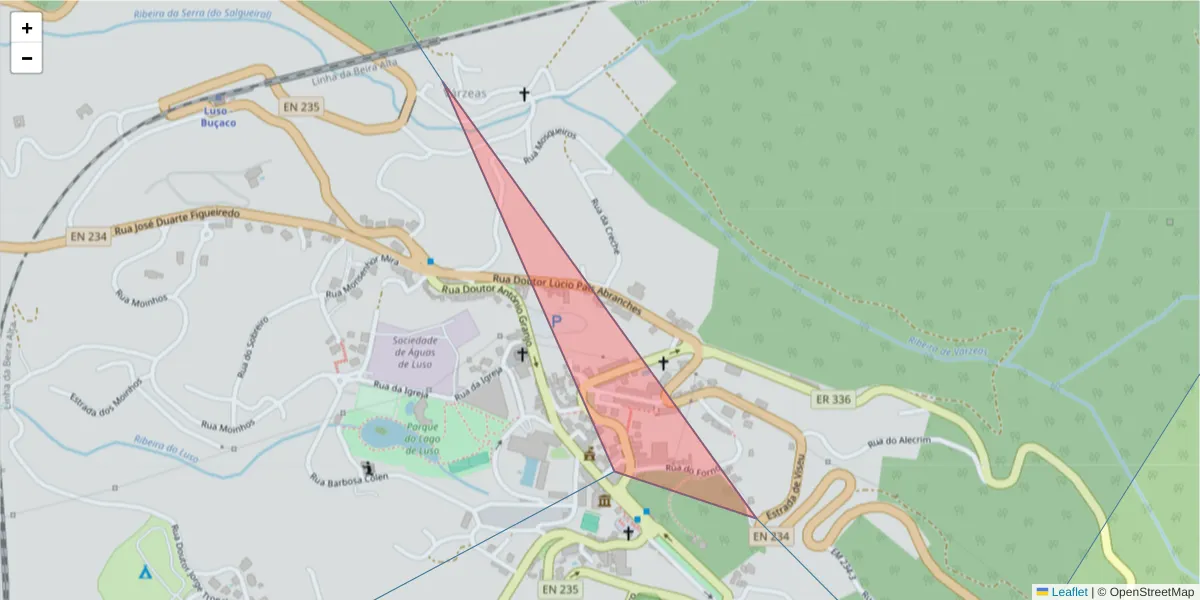 Mapa detalhado do código postal 3050-239 com limites, códigos postais vizinhos e agências dos correios