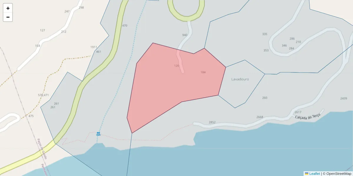 Mapa detalhado do código postal 4625-279 com limites, códigos postais vizinhos e agências dos correios