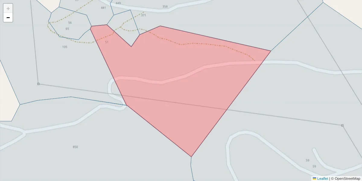 Mapa detalhado do código postal 4625-372 com limites, códigos postais vizinhos e agências dos correios