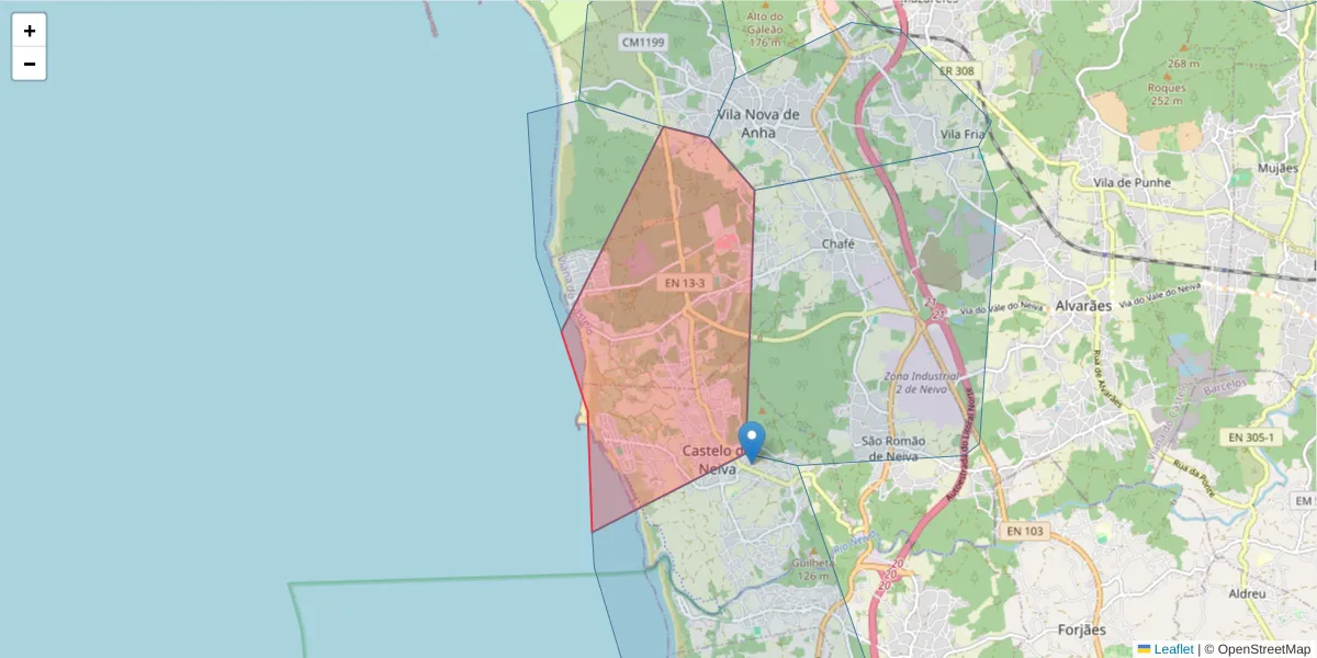 Mapa detalhado do código postal 49835-580 com limites, códigos postais vizinhos e agências dos correios