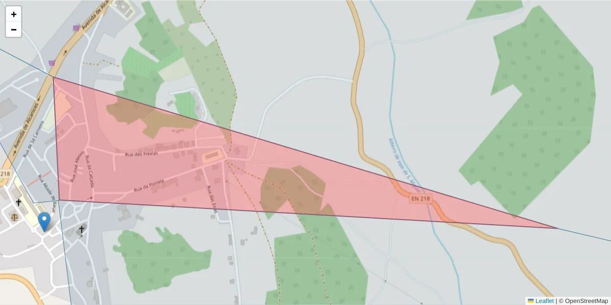 Mapa detalhado do código postal 5230-317 Vimioso com limites, códigos postais vizinhos e agências dos correios