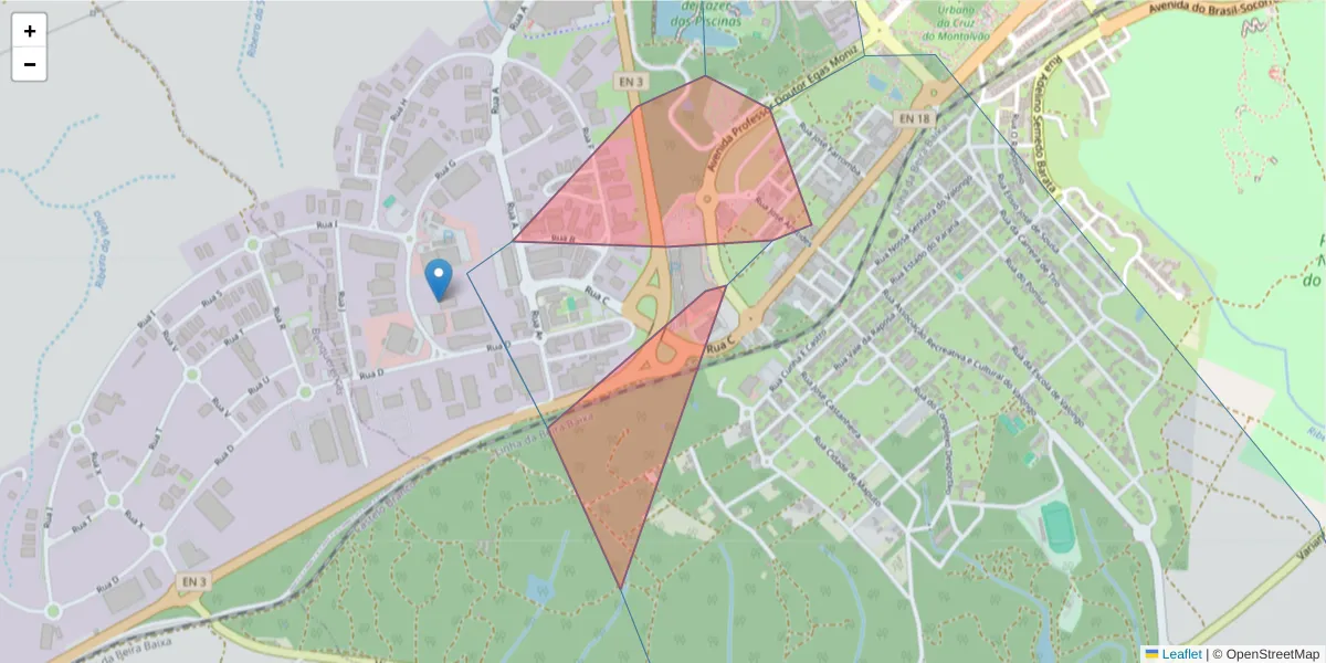 Mapa detalhado do código postal 6000-056 com limites, códigos postais vizinhos e agências dos correios