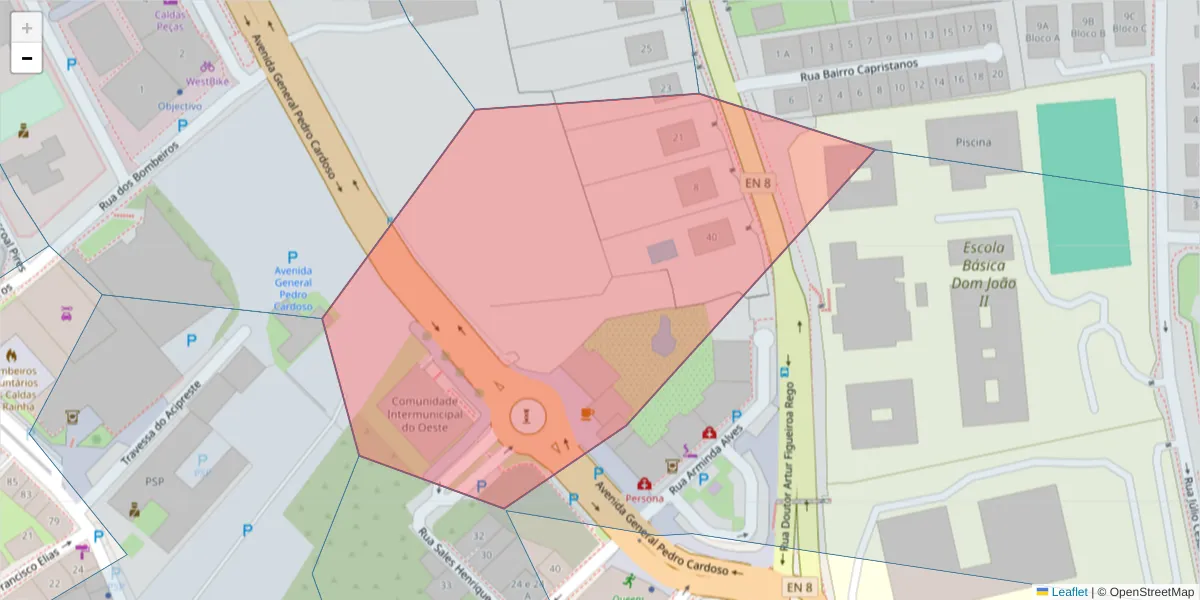 Mapa detalhado do código postal 1500-922 com limites, códigos postais vizinhos e agências dos correios