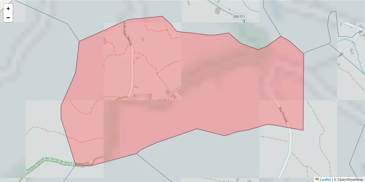 Mapa detalhado do código postal 2040-025 com limites, códigos postais vizinhos e agências dos correios