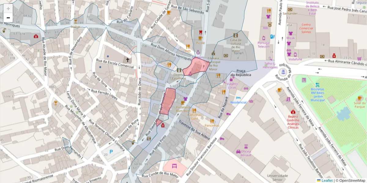 Mapa detalhado do código postal 2040-275 com limites, códigos postais vizinhos e agências dos correios
