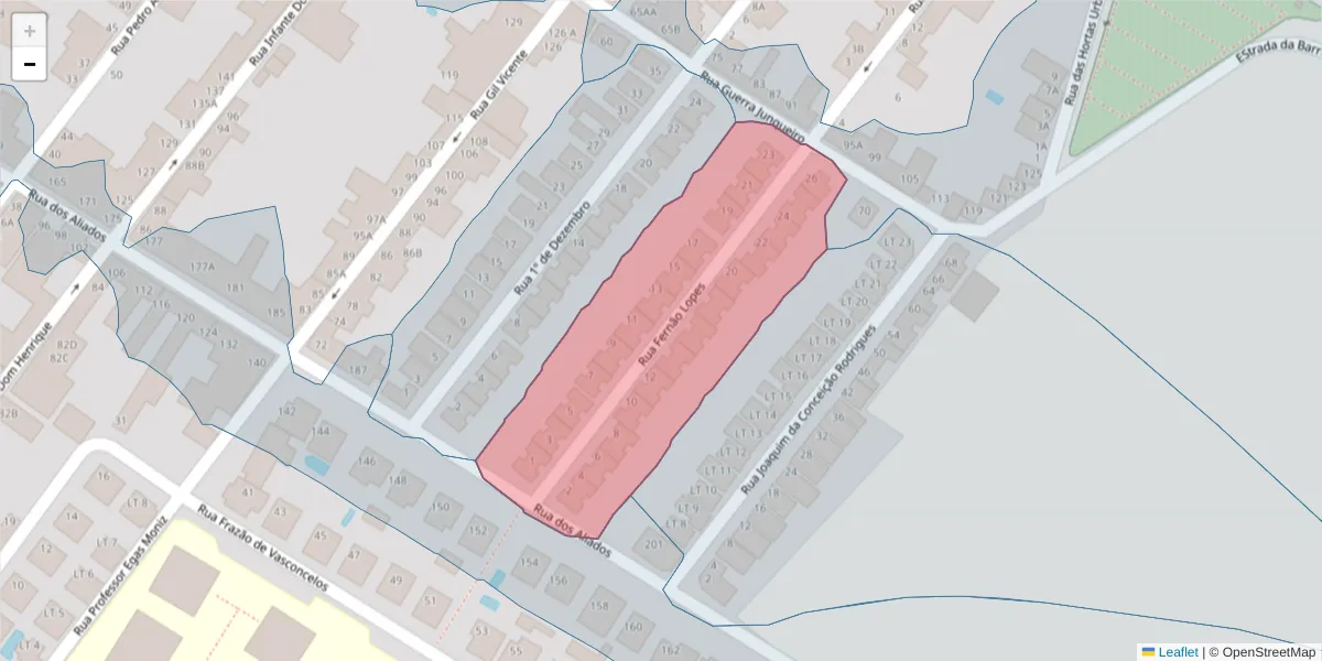 Mapa detalhado do código postal 2080-136 com limites, códigos postais vizinhos e agências dos correios