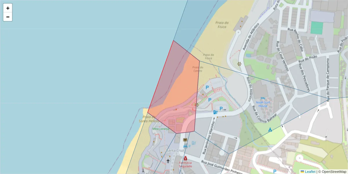 Mapa detalhado do código postal 2560-470 com limites, códigos postais vizinhos e agências dos correios
