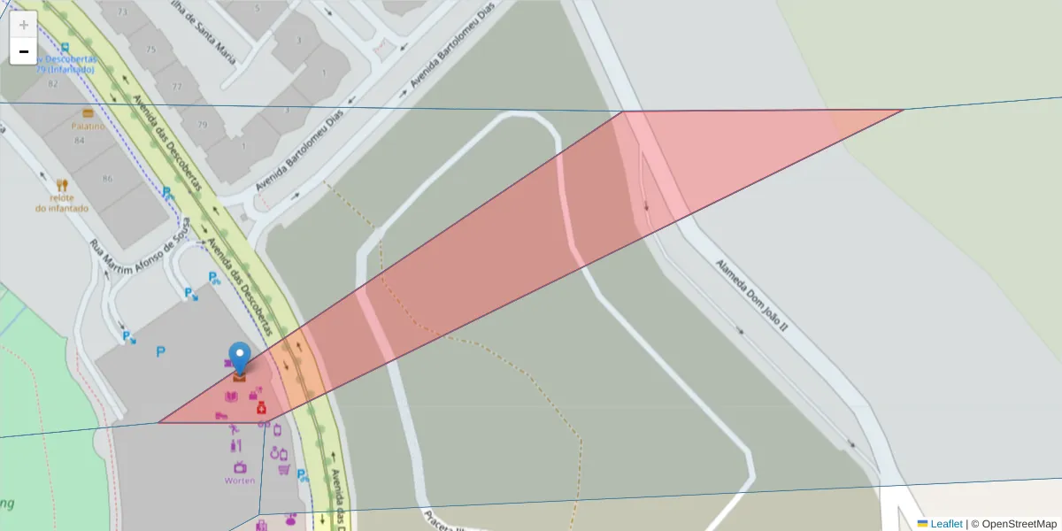 Mapa detalhado do código postal 2670-993 com limites, códigos postais vizinhos e agências dos correios
