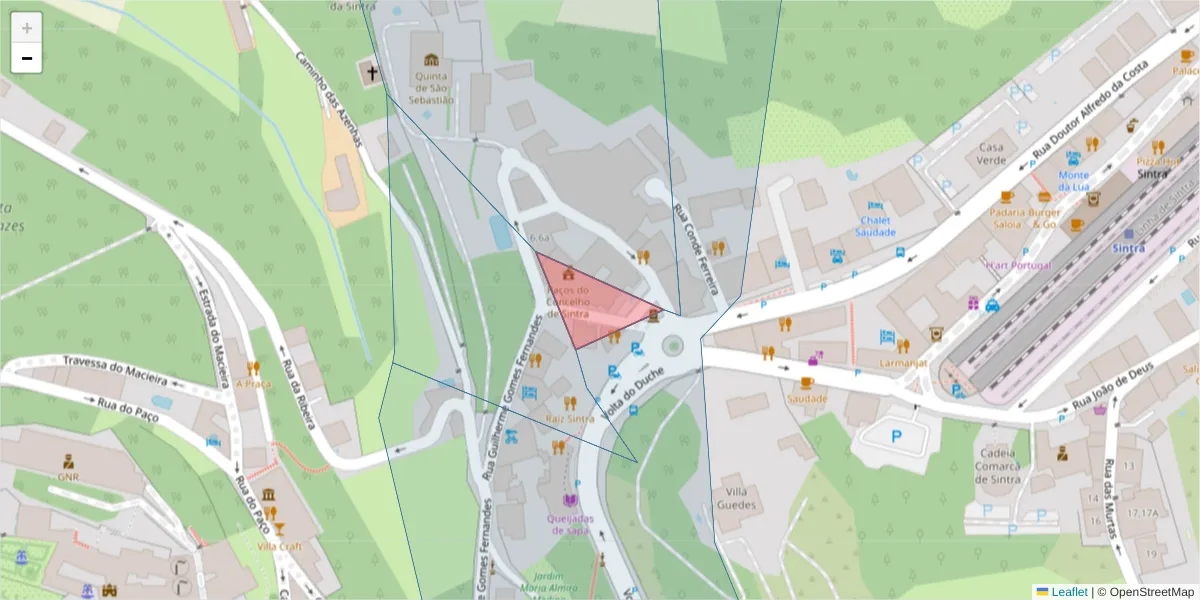 Mapa detalhado do código postal 2710-630 com limites, códigos postais vizinhos e agências dos correios