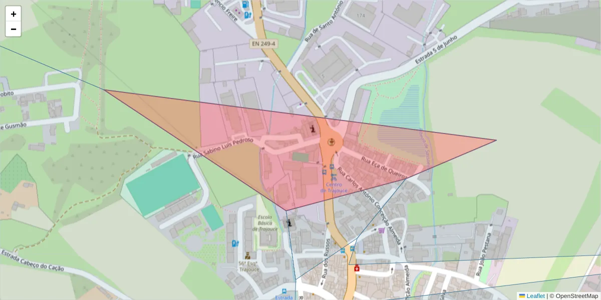 Mapa detalhado do código postal 2785-673 com limites, códigos postais vizinhos e agências dos correios