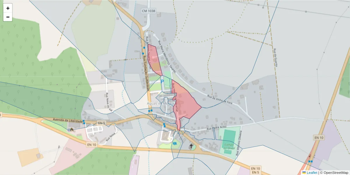 Mapa detalhado do código postal 2965-572 com limites, códigos postais vizinhos e agências dos correios