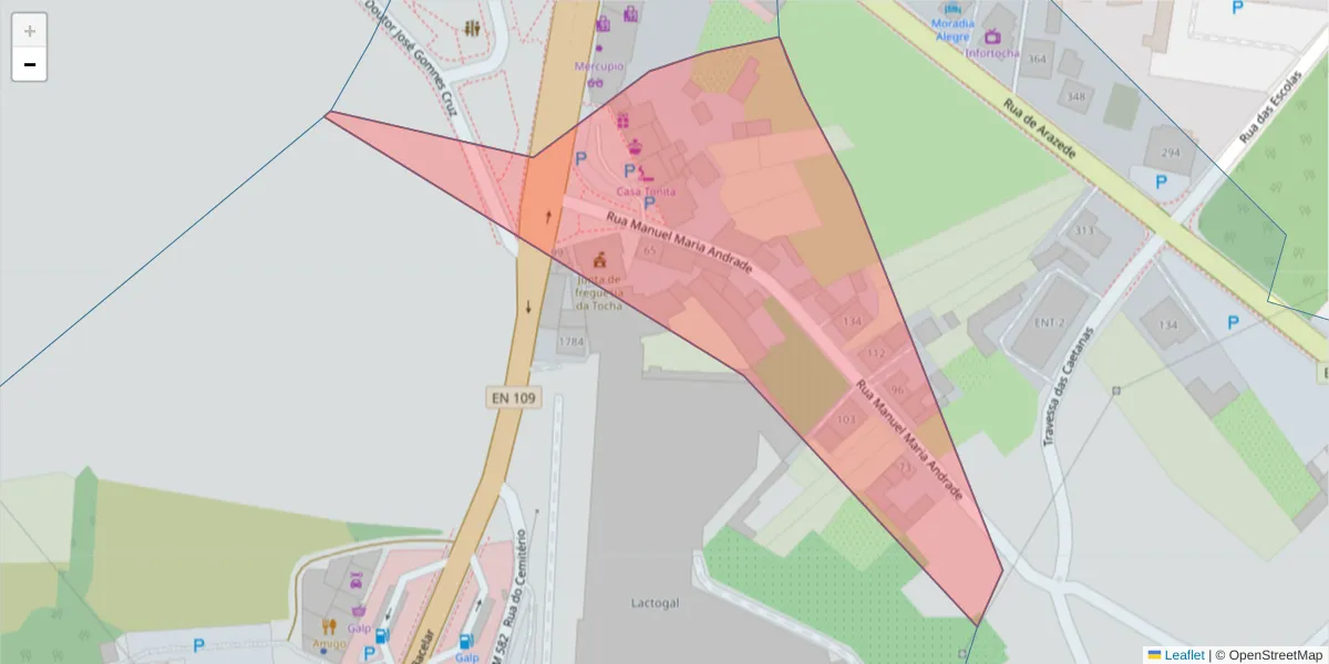 Mapa detalhado do código postal 3060-705 com limites, códigos postais vizinhos e agências dos correios