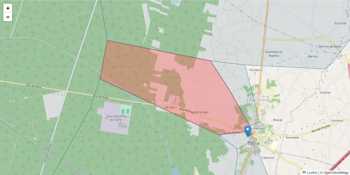 Mapa detalhado do código postal 3060-716 com limites, códigos postais vizinhos e agências dos correios