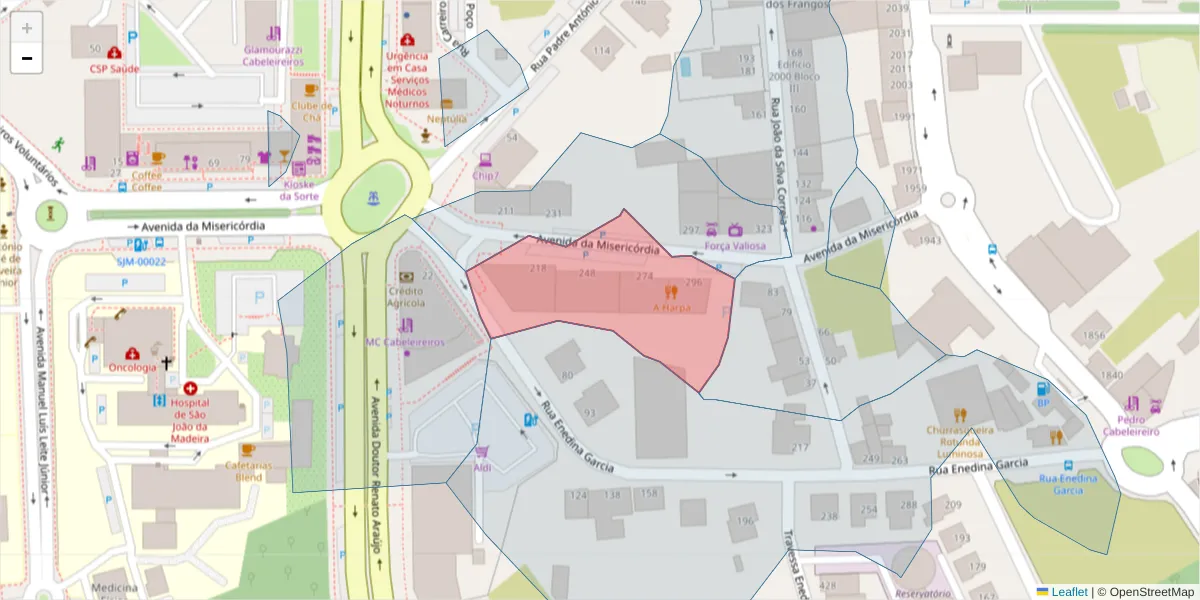 Mapa detalhado do código postal 3700-191 com limites, códigos postais vizinhos e agências dos correios