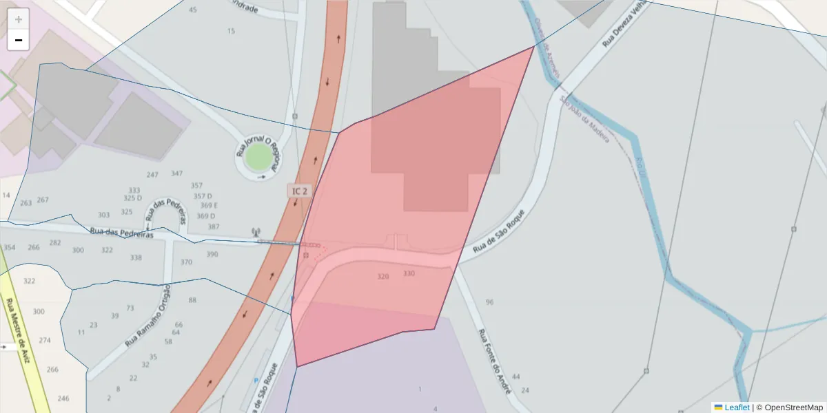 Mapa detalhado do código postal 3700-273 com limites, códigos postais vizinhos e agências dos correios