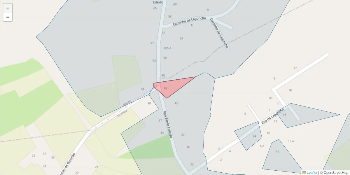 Mapa detalhado do código postal 3870-171 com limites, códigos postais vizinhos e agências dos correios