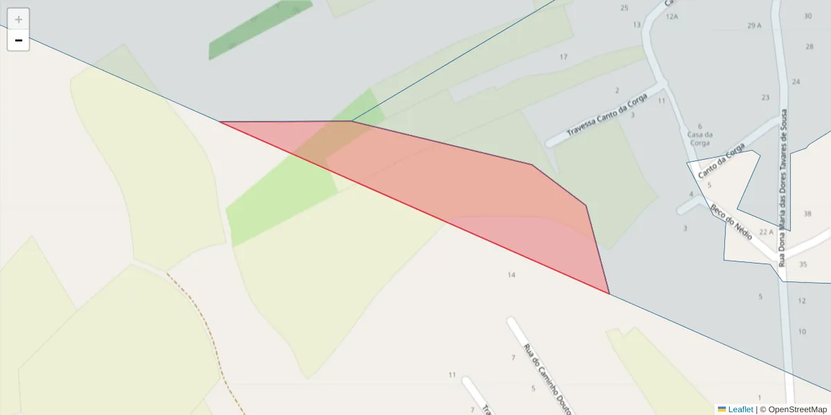 Mapa detalhado do código postal 3870-241 com limites, códigos postais vizinhos e agências dos correios