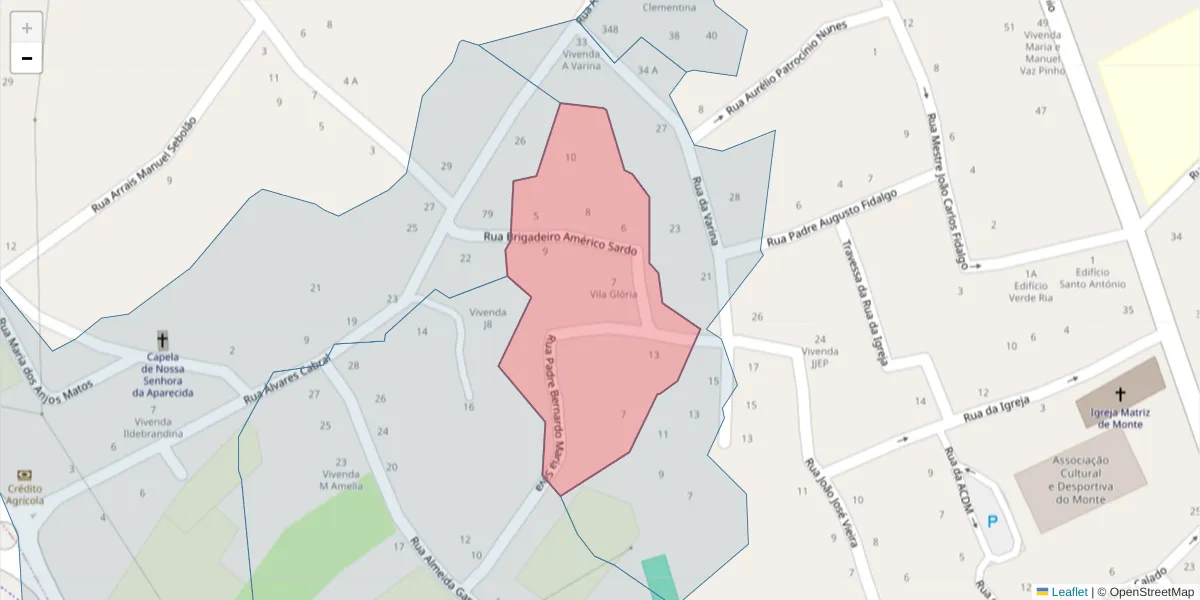 Mapa detalhado do código postal 3870-272 com limites, códigos postais vizinhos e agências dos correios