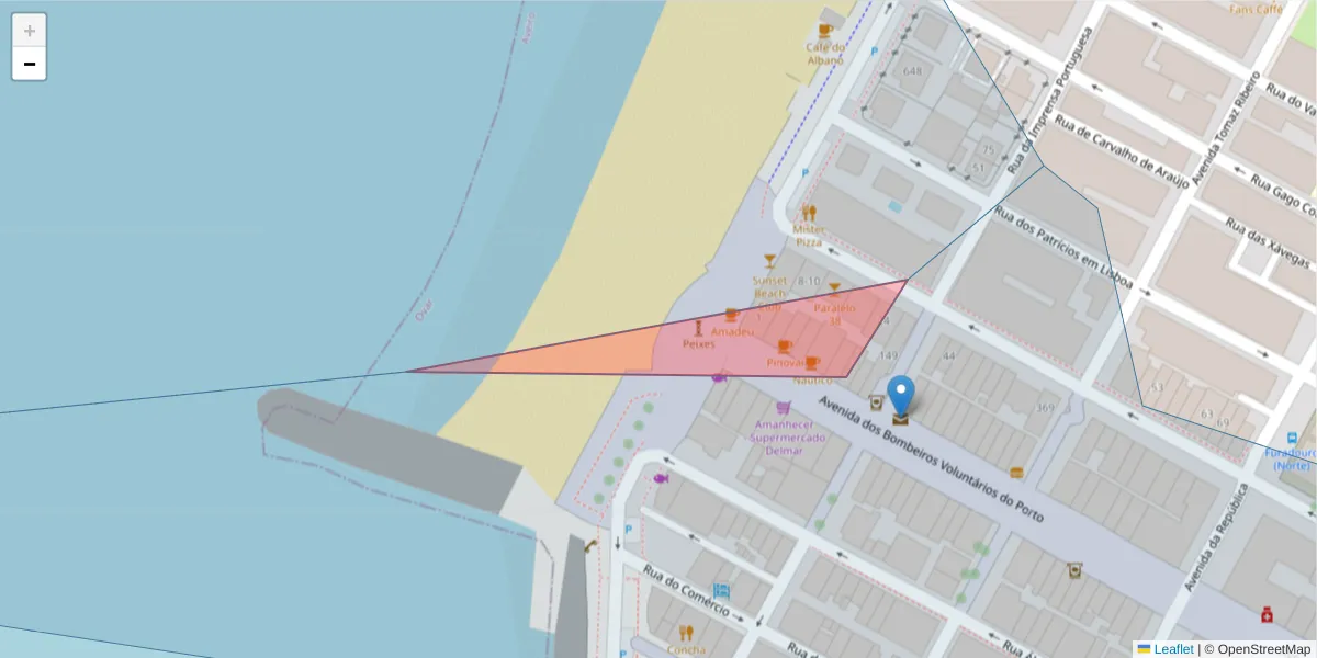 Mapa detalhado do código postal 3880-252 com limites, códigos postais vizinhos e agências dos correios
