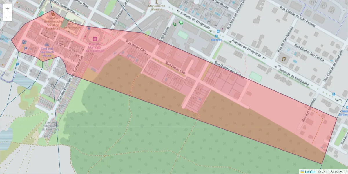 Mapa detalhado do código postal 3880-375 com limites, códigos postais vizinhos e agências dos correios