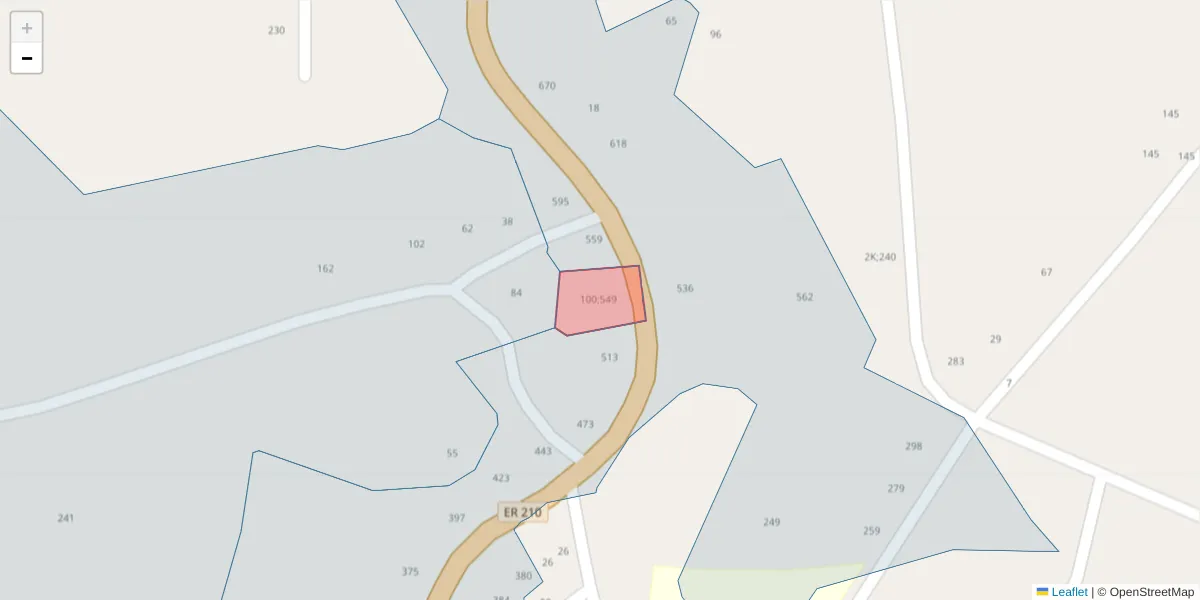 Mapa detalhado do código postal 4575-049;4575-005 com limites, códigos postais vizinhos e agências dos correios
