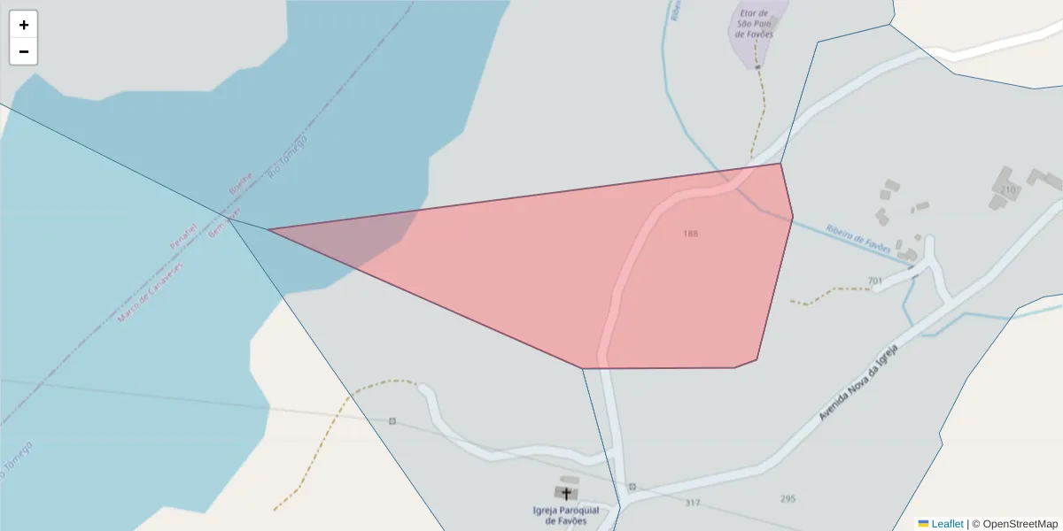 Mapa detalhado do código postal 4625-128 com limites, códigos postais vizinhos e agências dos correios