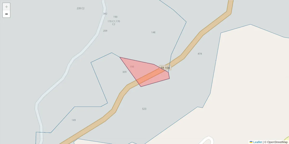 Mapa detalhado do código postal 4625-131 com limites, códigos postais vizinhos e agências dos correios