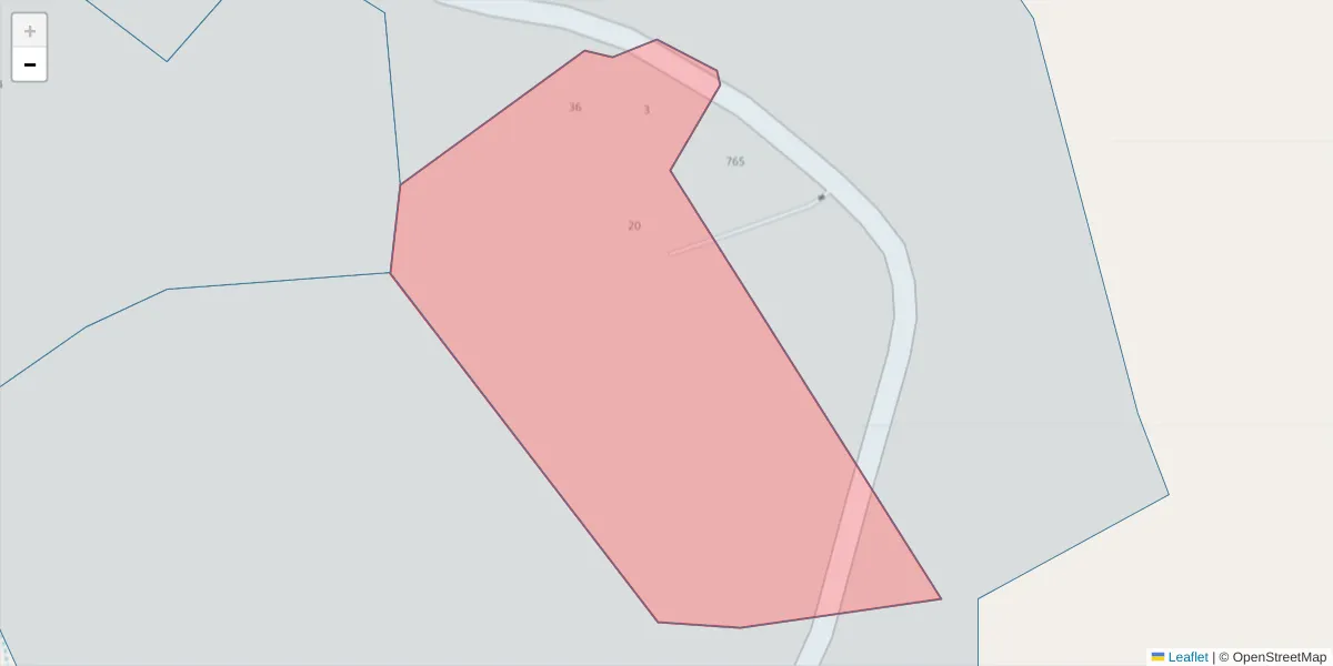 Mapa detalhado do código postal 4625-205 com limites, códigos postais vizinhos e agências dos correios