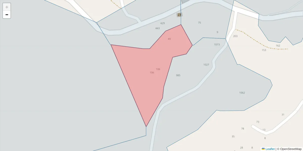 Mapa detalhado do código postal 4625-224 com limites, códigos postais vizinhos e agências dos correios