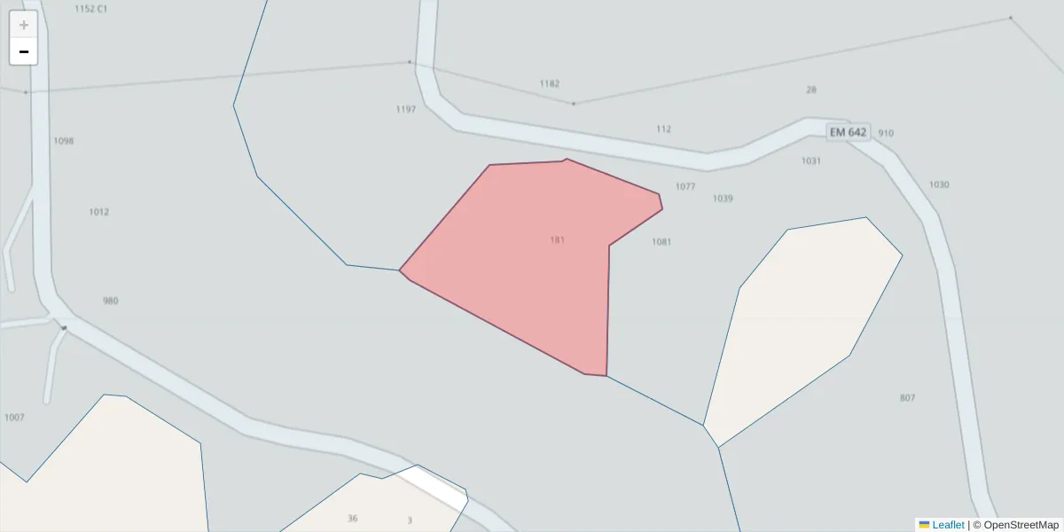 Mapa detalhado do código postal 4625-278 com limites, códigos postais vizinhos e agências dos correios