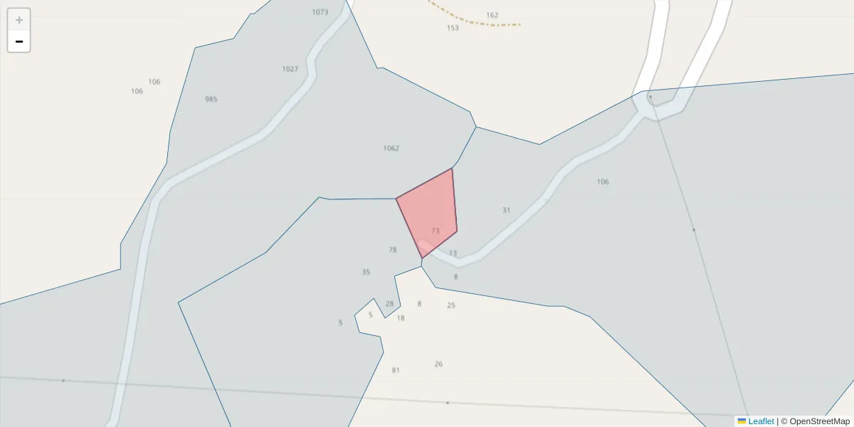 Mapa detalhado do código postal 4625-284 com limites, códigos postais vizinhos e agências dos correios