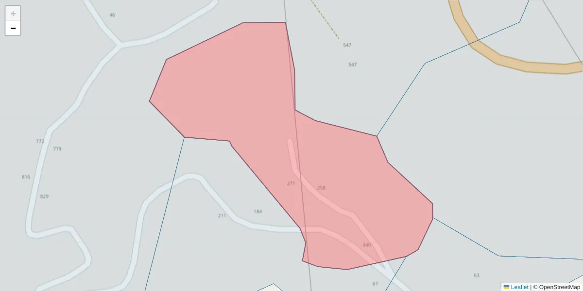 Mapa detalhado do código postal 4625-331 com limites, códigos postais vizinhos e agências dos correios