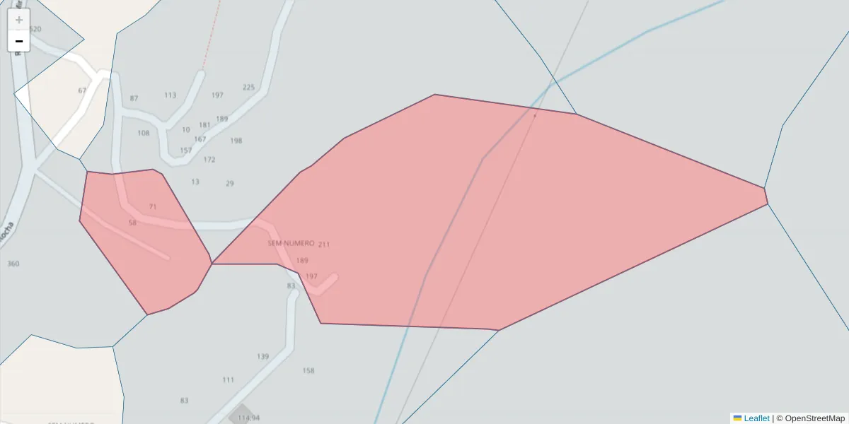 Mapa detalhado do código postal 4625-358 com limites, códigos postais vizinhos e agências dos correios