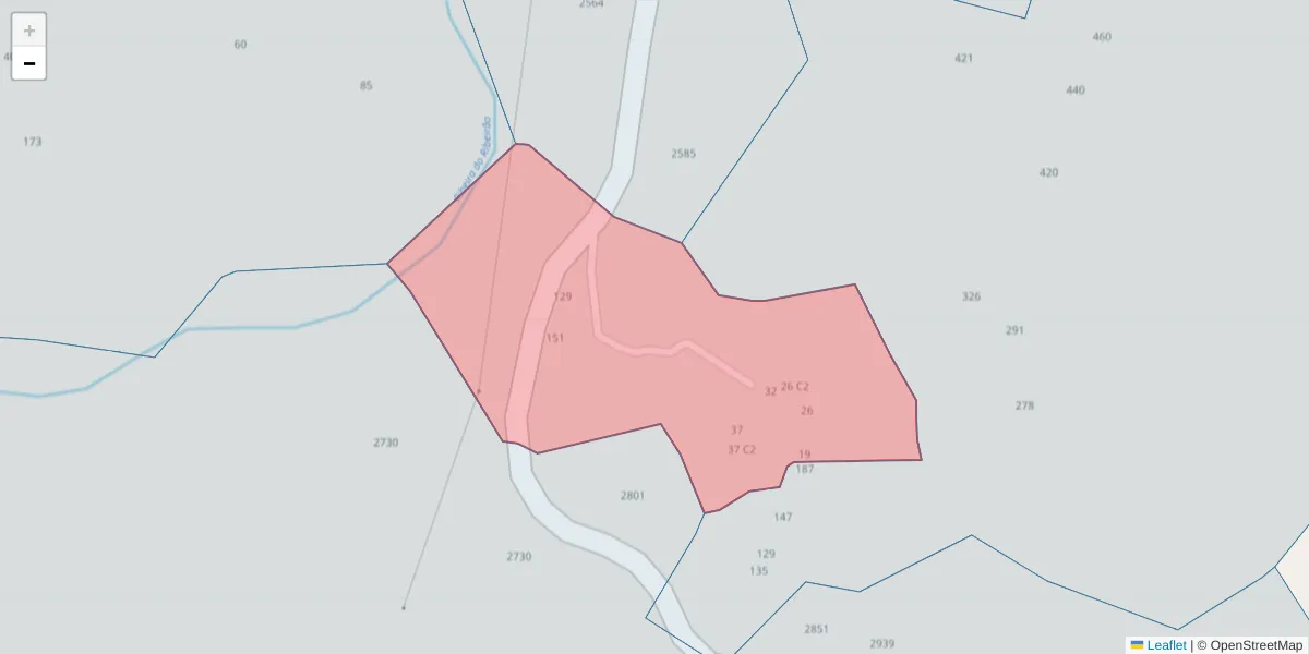 Mapa detalhado do código postal 4625-467 com limites, códigos postais vizinhos e agências dos correios