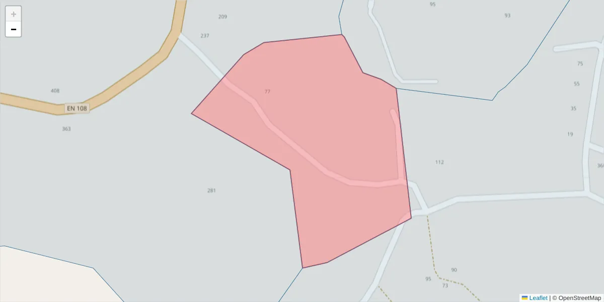 Mapa detalhado do código postal 4625-564 com limites, códigos postais vizinhos e agências dos correios
