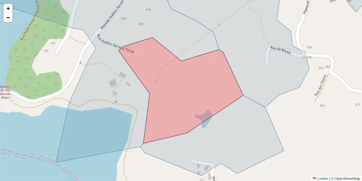 Mapa detalhado do código postal 4625-575 com limites, códigos postais vizinhos e agências dos correios