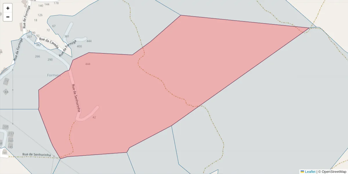 Mapa detalhado do código postal 4625-660 com limites, códigos postais vizinhos e agências dos correios