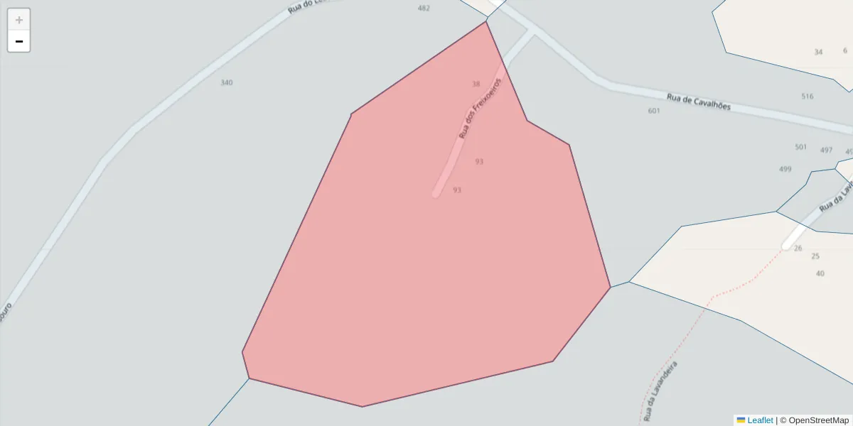 Mapa detalhado do código postal 4625-695 com limites, códigos postais vizinhos e agências dos correios