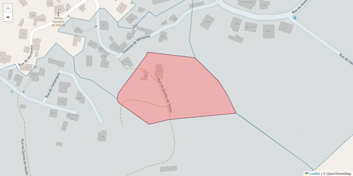 Mapa detalhado do código postal 4625-726 com limites, códigos postais vizinhos e agências dos correios