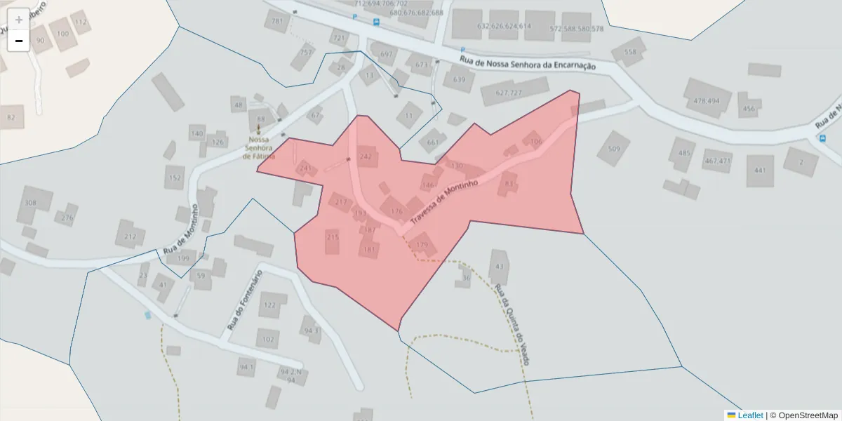 Mapa detalhado do código postal 4625-730 com limites, códigos postais vizinhos e agências dos correios