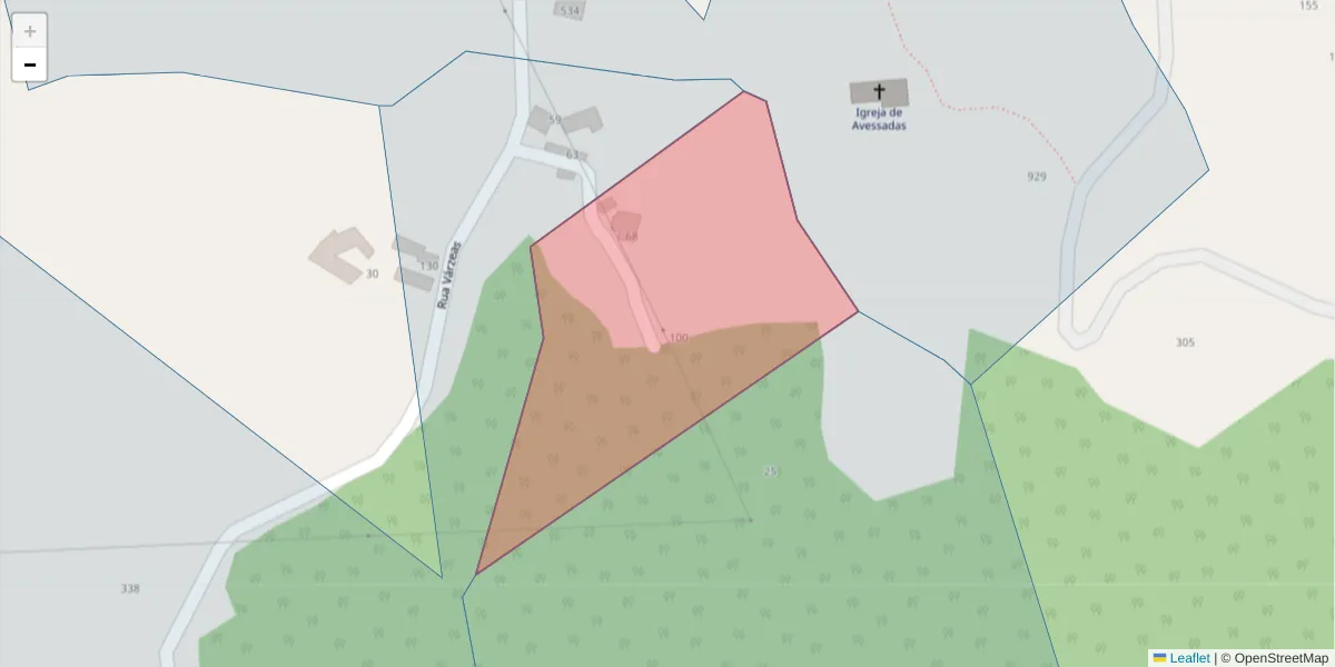 Mapa detalhado do código postal 4630-009 com limites, códigos postais vizinhos e agências dos correios