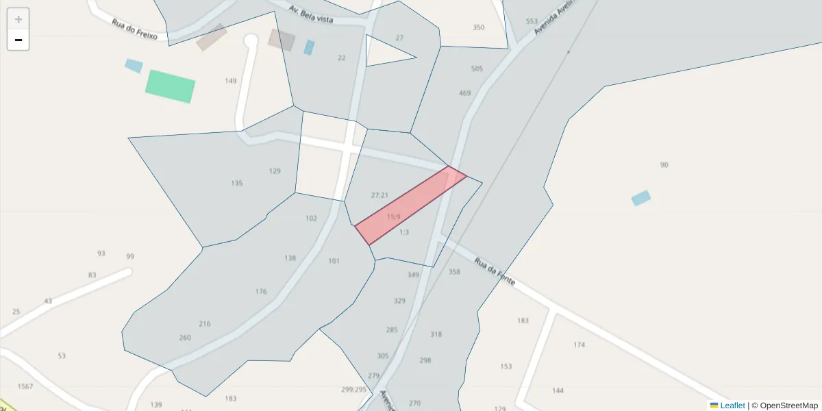 Mapa detalhado do código postal 4630-116 com limites, códigos postais vizinhos e agências dos correios