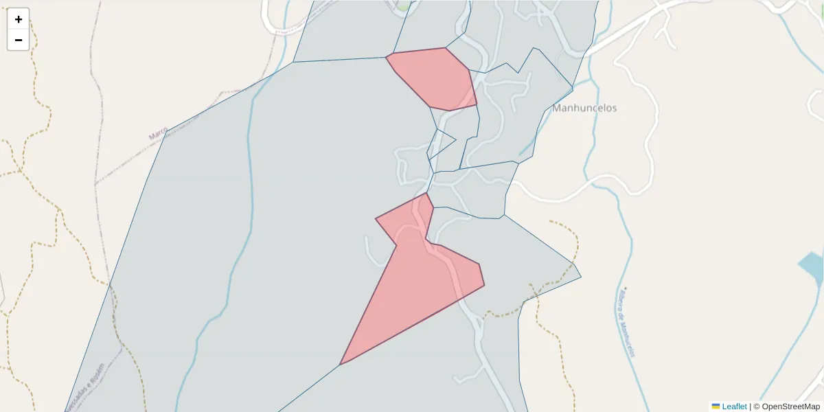Mapa detalhado do código postal 4630-157 com limites, códigos postais vizinhos e agências dos correios