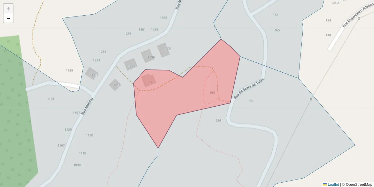 Mapa detalhado do código postal 4630-195 com limites, códigos postais vizinhos e agências dos correios
