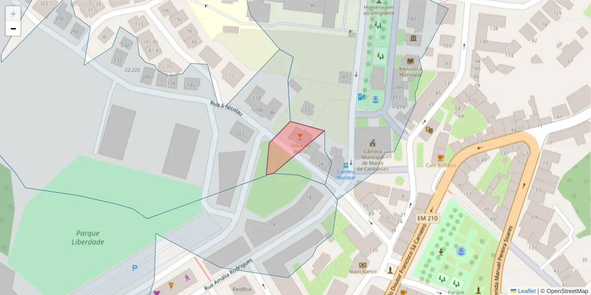 Mapa detalhado do código postal 4630-261;4630-275 com limites, códigos postais vizinhos e agências dos correios