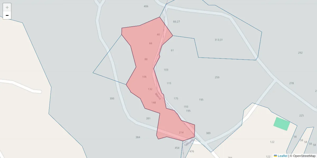 Mapa detalhado do código postal 4630-340 com limites, códigos postais vizinhos e agências dos correios