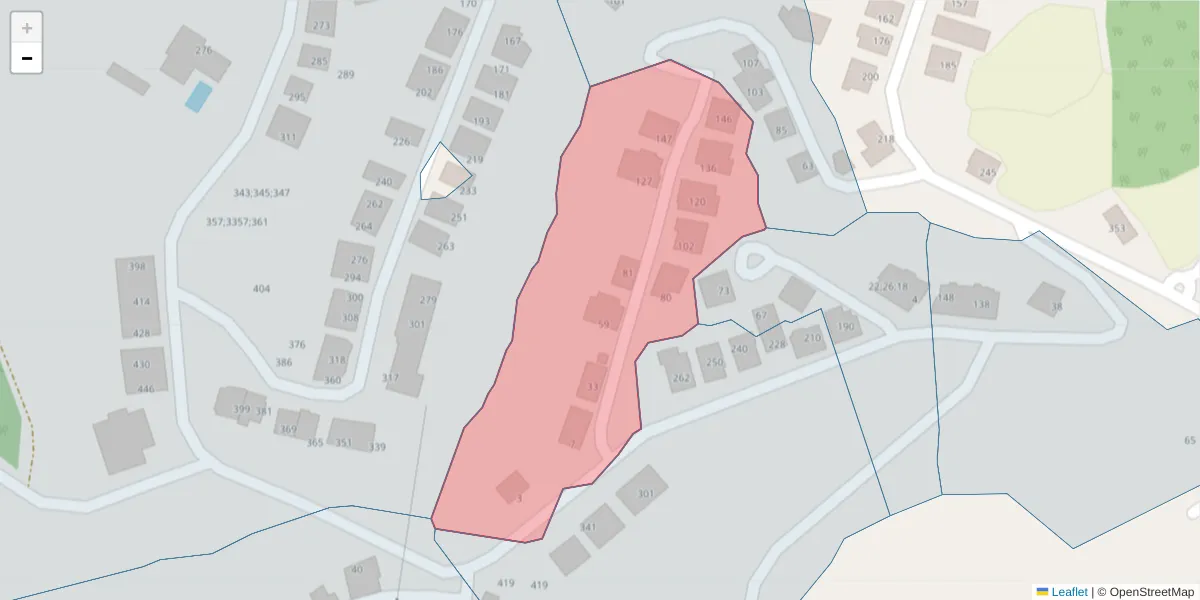 Mapa detalhado do código postal 4630-448 com limites, códigos postais vizinhos e agências dos correios