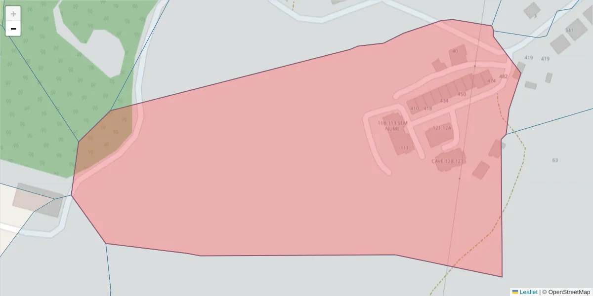 Mapa detalhado do código postal 4630-474 com limites, códigos postais vizinhos e agências dos correios