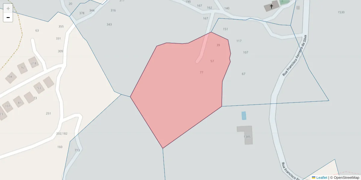 Mapa detalhado do código postal 4630-510 com limites, códigos postais vizinhos e agências dos correios