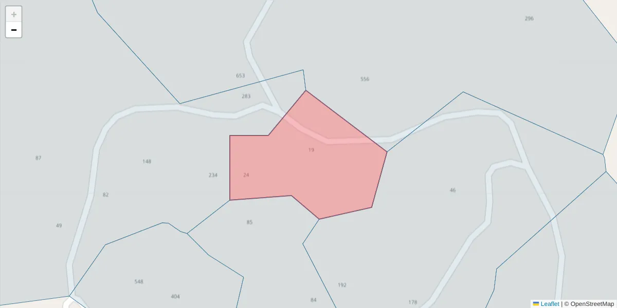 Mapa detalhado do código postal 4630-576 com limites, códigos postais vizinhos e agências dos correios